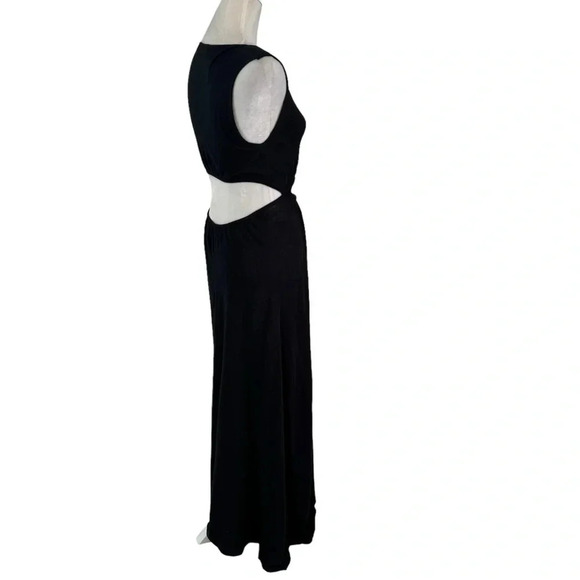 Bec & Bridge Knit Cutout Jimi Maxi Dress Black Size 2 with FLAW - Picture 4 of 10